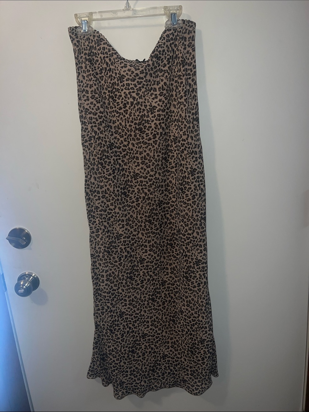 Princess Polly Leopard Slip Maxi Skirt - Tan & Black